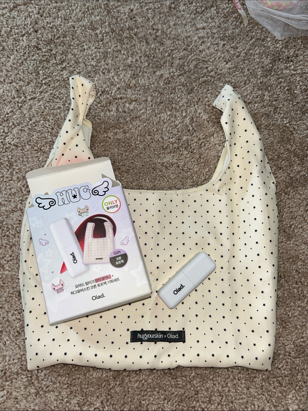 K-beauty) Oiad lip tattoo tint + tote